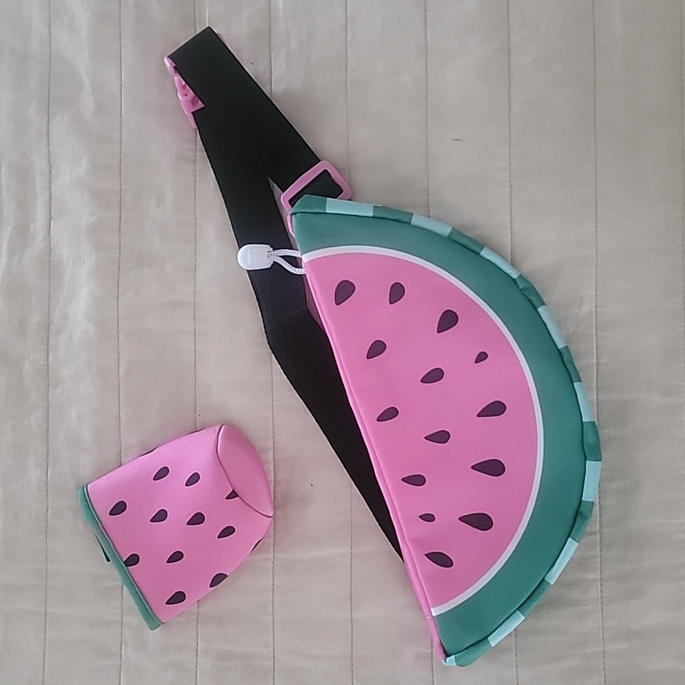 Watermelon Fanny Pack with Koozie